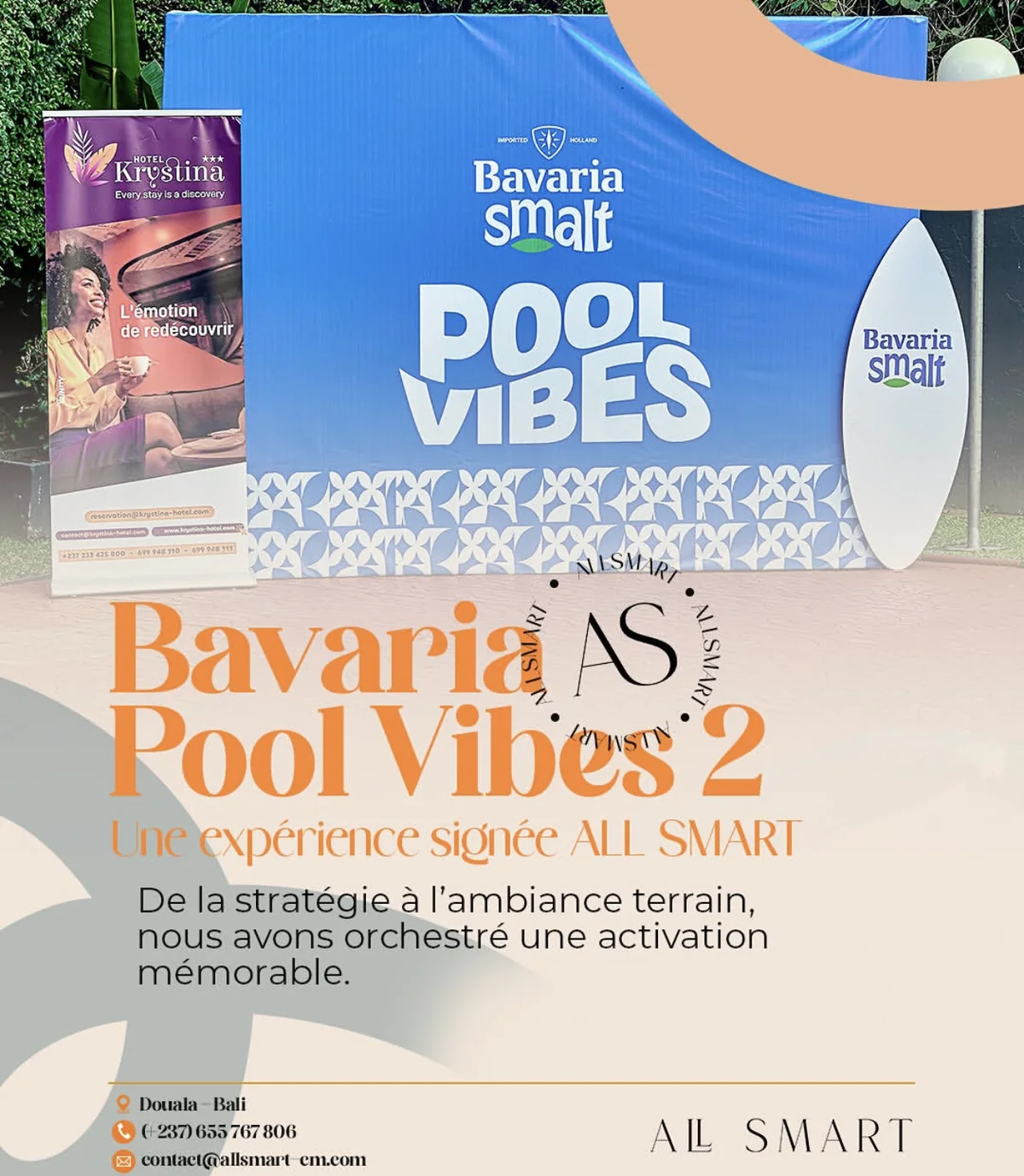 Visuel de campagne Bavaria Pool Vibes 2, une expérience signée AllSmart